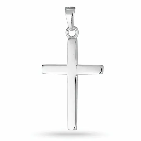 16,5 x 24,5 mm kruis hanger in zilver - Amoré