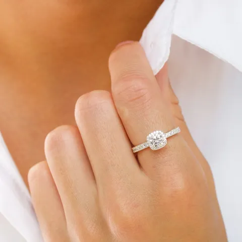 zirkoon ring in zilver