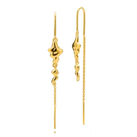 Sistie Oceana ketting oorbellen in verguld sterlingzilver