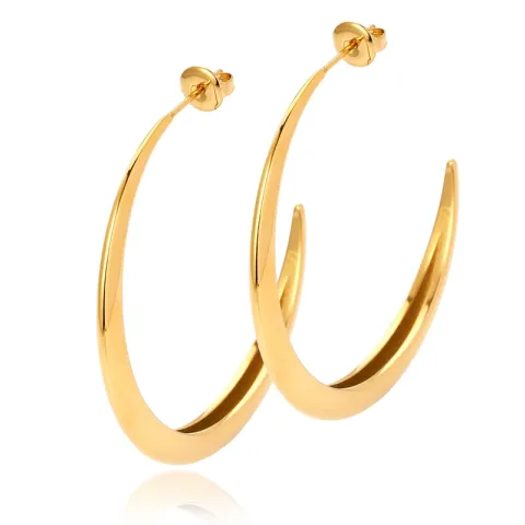 Sistie2ND Lux creool in verguld staal