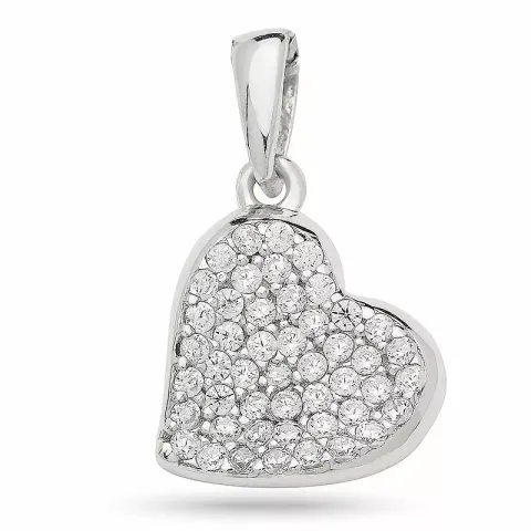 Klein hart hanger in zilver