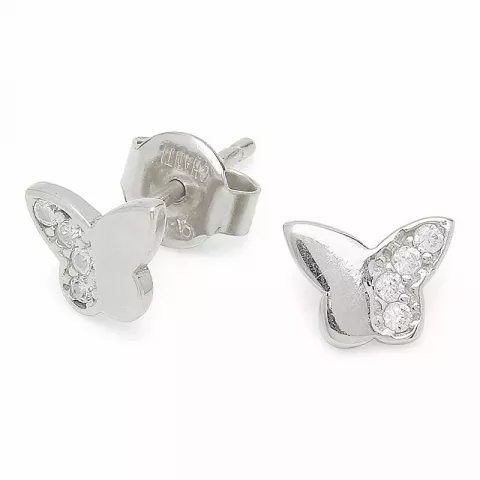 Klein vlinder oorsteker in zilver