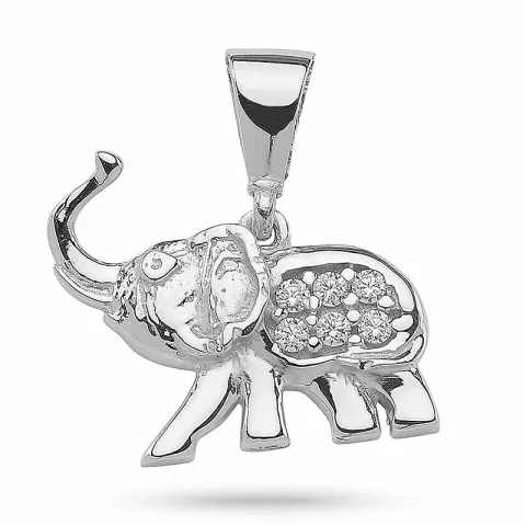 testsieraad olifant hanger in zilver