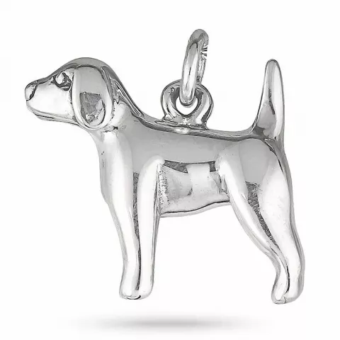 honden hanger in zilver