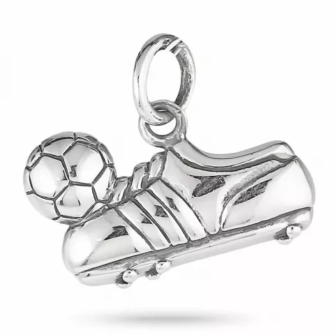 Voetbalschoen hanger in zilver