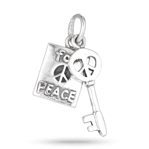 peace hanger in zilver