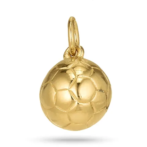 Voetbal hanger in verguld sterlingzilver