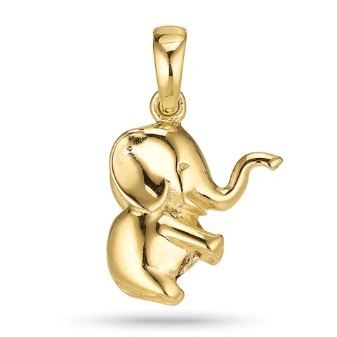 olifant hanger in verguld sterlingzilver