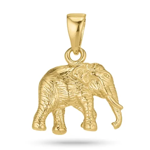 olifant hanger in verguld sterlingzilver