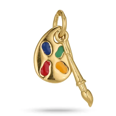 verfroller hanger in verguld sterlingzilver