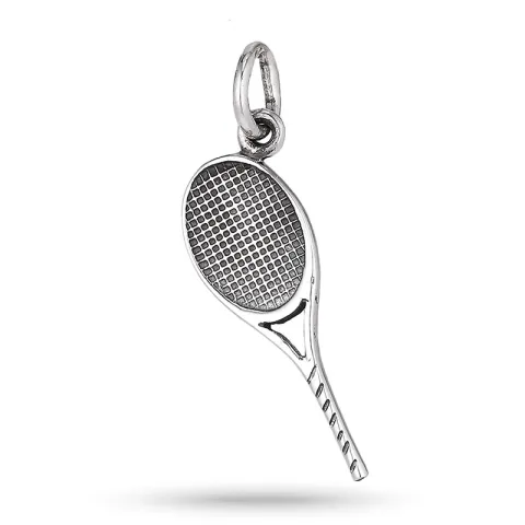 Tennisracket hanger in zilver