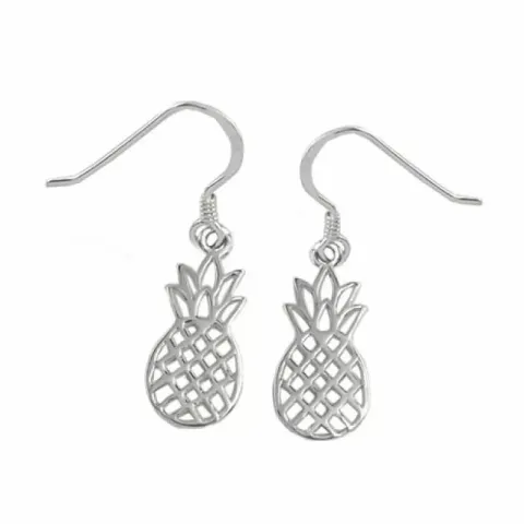 ananas zilver oorbellen in zilver