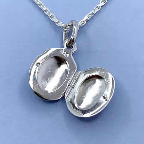 ovale medaillon in zilver
