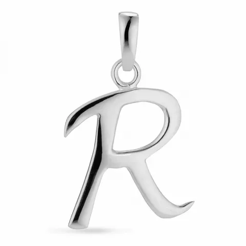letter r hanger in zilver
