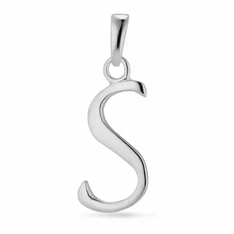 letter s hanger in zilver