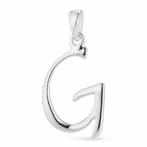 letter g hanger in zilver