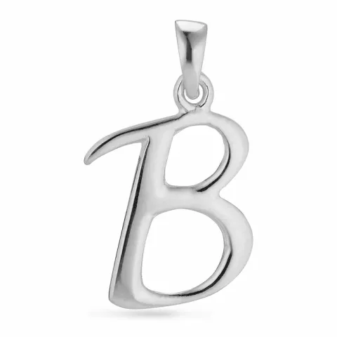 letter b hanger in zilver