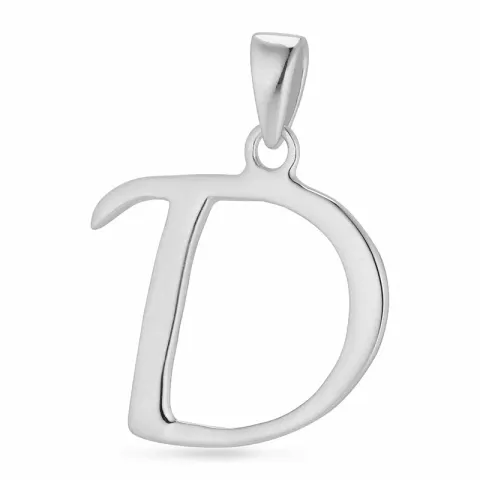 letter d hanger in zilver