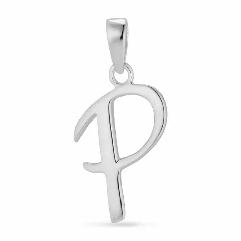 letter p hanger in zilver