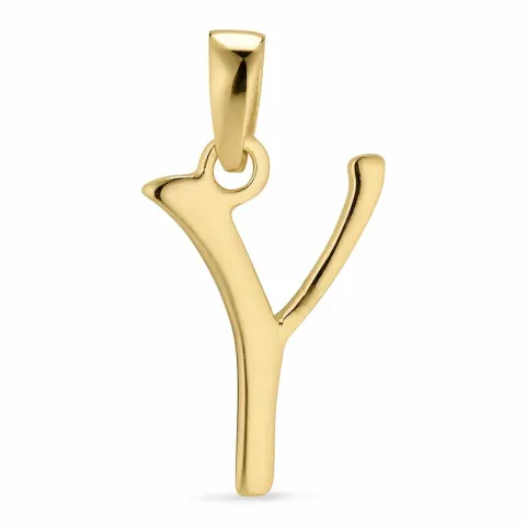 letter Y hanger in verguld sterlingzilver