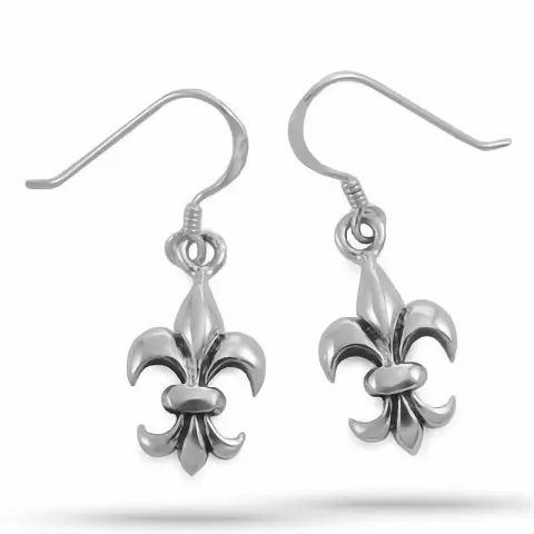 fleur de lis oorbellen in zilver