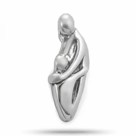 moeder en kind hanger in zilver