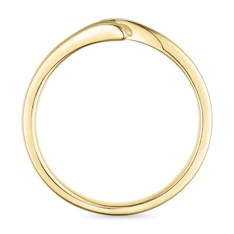Smaragd ring in 9 karaat goud 0,02 ct