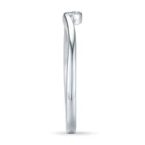 diamant ring in 9 karaat witgoud 0,02 ct