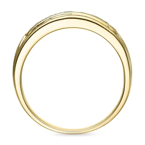 Diamant ring in 9 karaat goud 0,07 ct