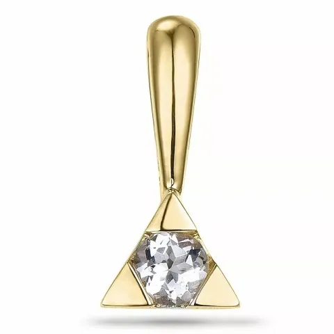 Morganit hanger in 9 caraat goud 0,15 ct