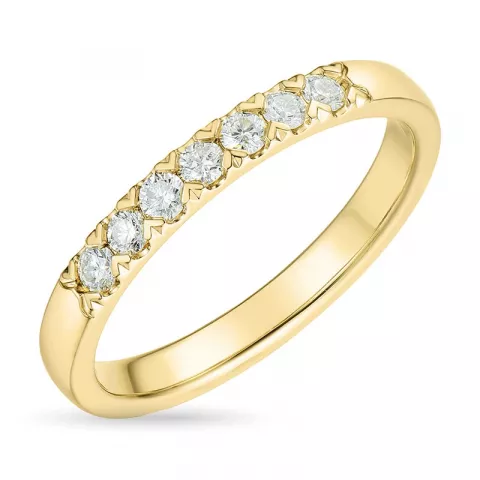 diamant mémoire ring in 14 karaat goud 0,24 ct