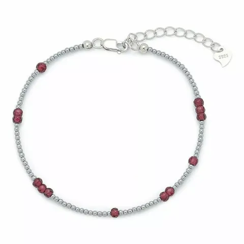 armband met hematite en granaat.