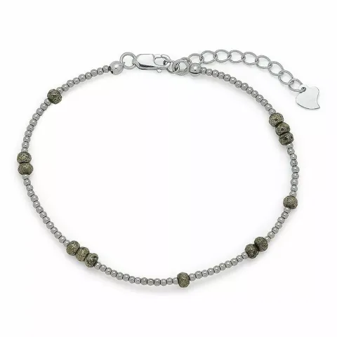 Steen armband met hematite en pyriet.