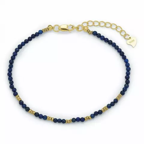 Elegant donkerblauw armband met lapis lazuli en hematite.