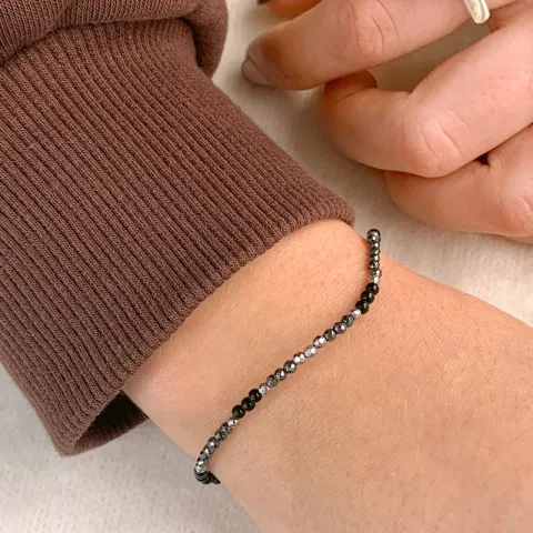 armband met onyx en hematite.