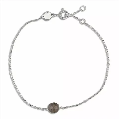 Groen parel ankerarmband in zilver