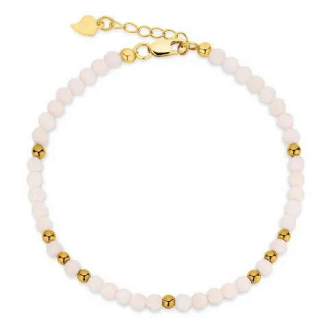 witte armband met koraal