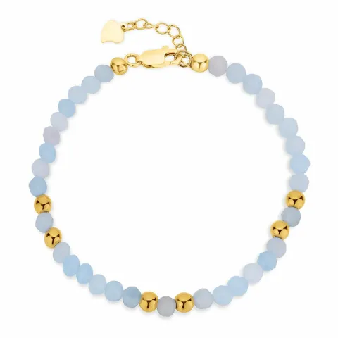 blauwe armband met aquamarijn