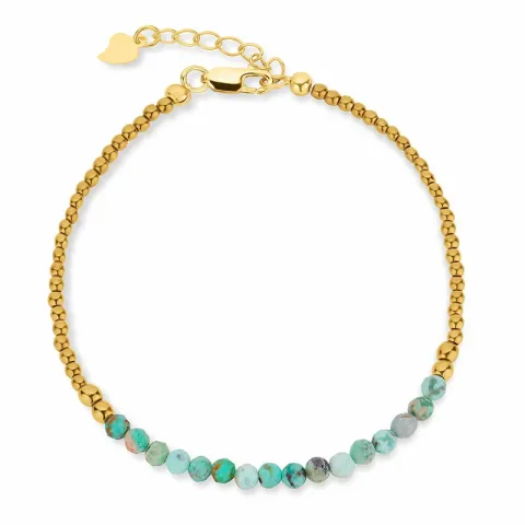 blauwe armband met steen en hematite