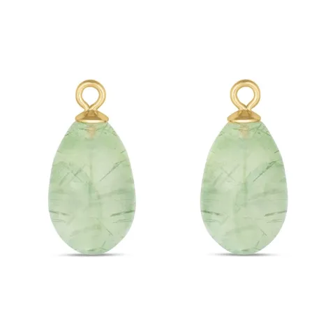 prehnite hangers voor oorbellen in verguld zilver