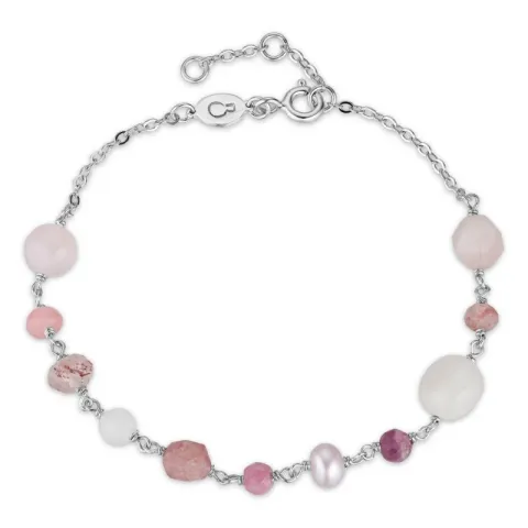 pink armband in zilver x 6,5 mm