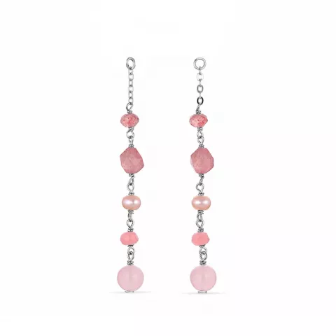 roze hangers voor oorbellen in zilver