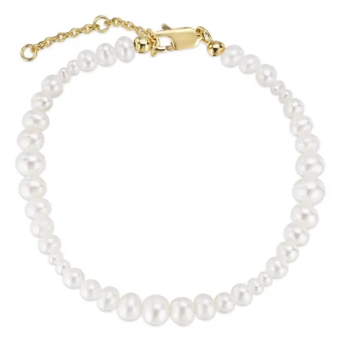 Verschillende maten armband met zoetwaterparel