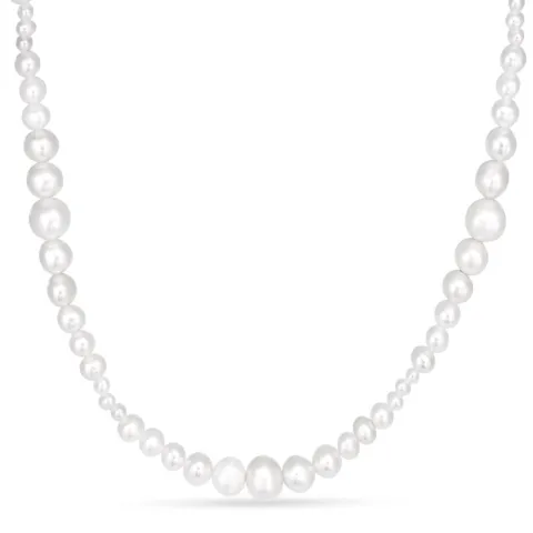Verschillende maten ketting met zoetwaterparel