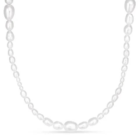 Verschillende maten ketting met zoetwaterparel