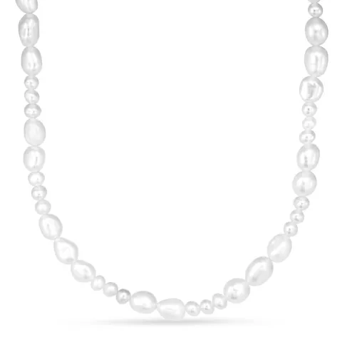 Verschillende maten ketting met zoetwaterparel