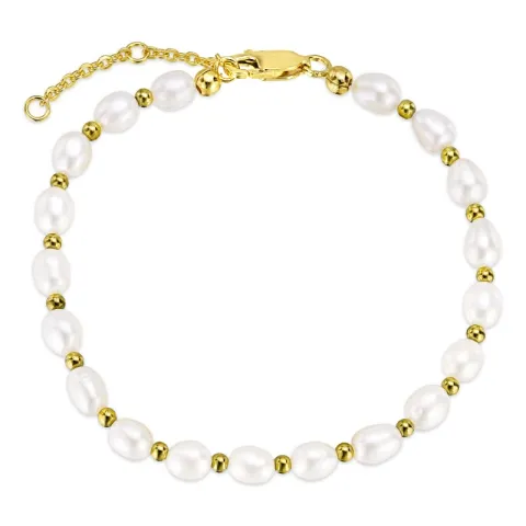 hematite armband met zoetwaterparel