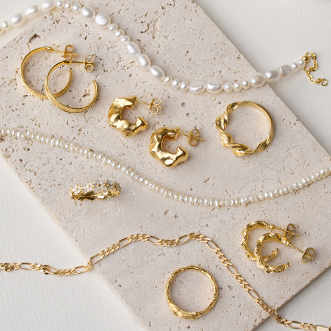 3 mm ketting met zoetwaterparel