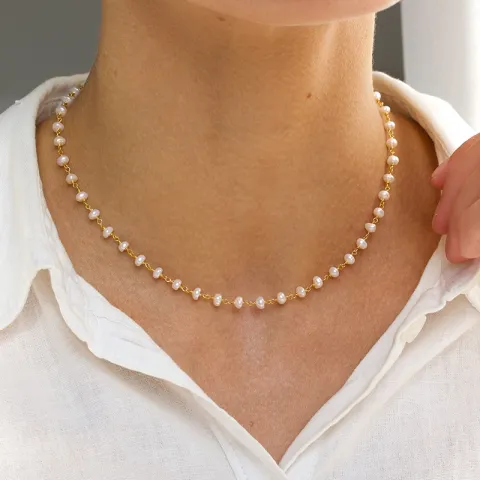 4,5 mm ketting met zoetwaterparel