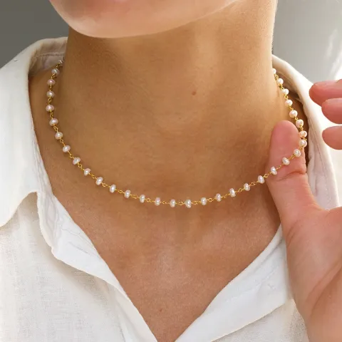 4,5 mm ketting met zoetwaterparel